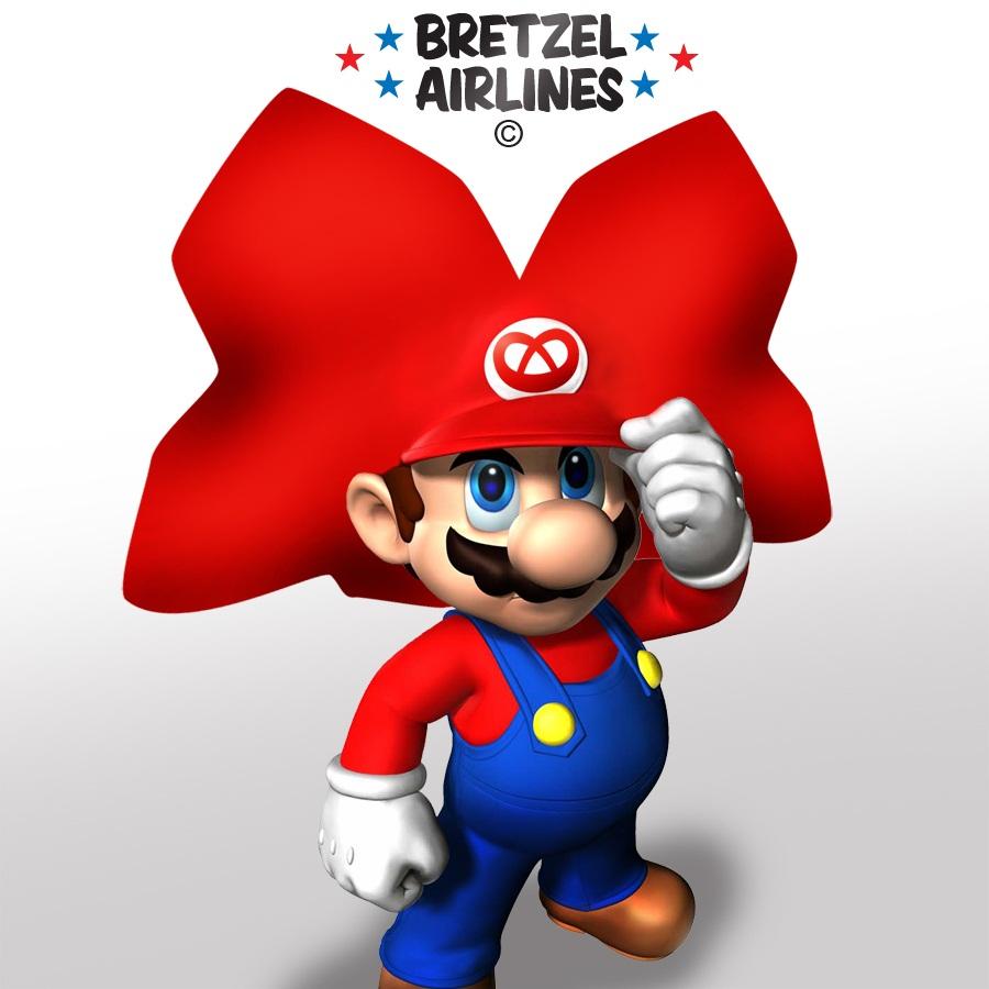 Super Mario et la casquette Bretzel